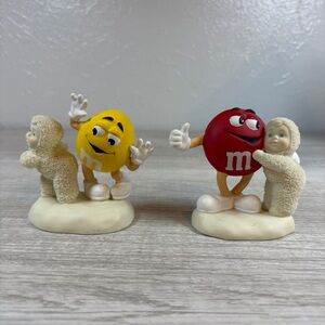 Snowbabies Dept 56 M&MS RED IS MY FAVORITE COLOR & I'M NUTS ABOUT DANCING READ